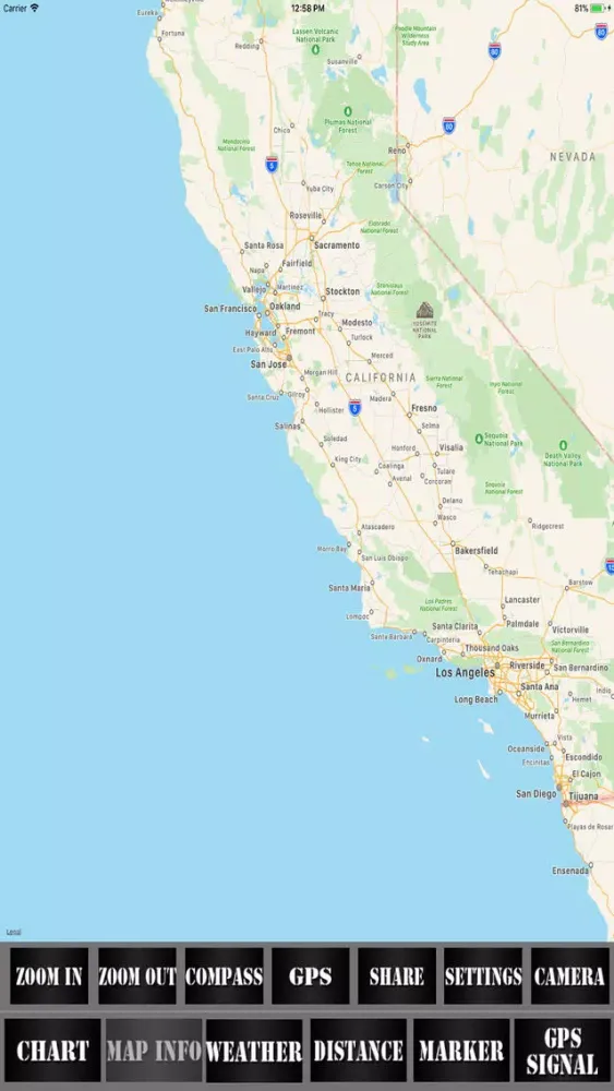 California USA Nautical Charts স্ক্রিনশট