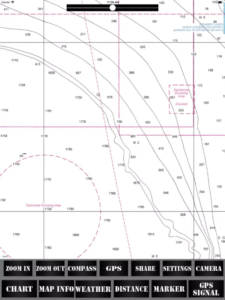 Tangkapan layar Maine USA Nautical Charts iPad 