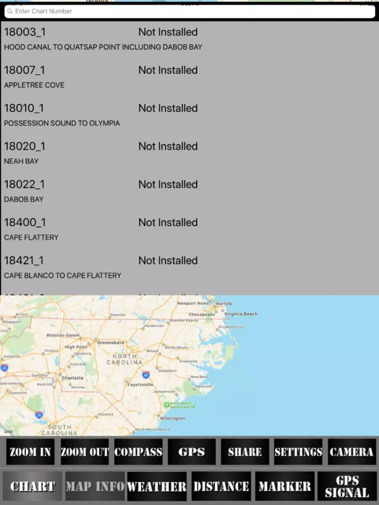 Washington USA Nautical Charts iPad  スクリーンショット