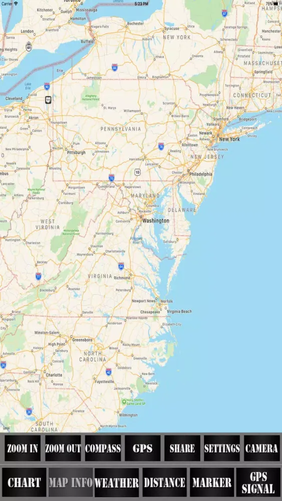 Washington USA Nautical Charts スクリーンショット