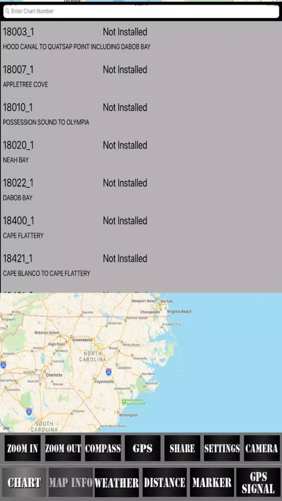 Washington USA Nautical Charts スクリーンショット