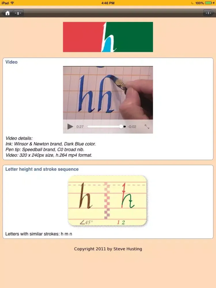 Learn Italic Calligraphy iPad 应用截图