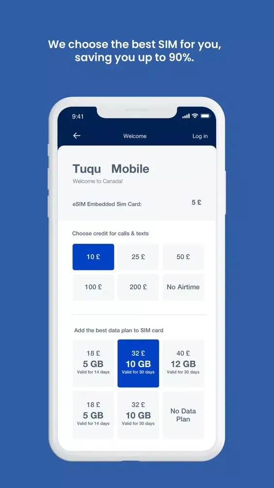Tangkapan layar CoverSIM