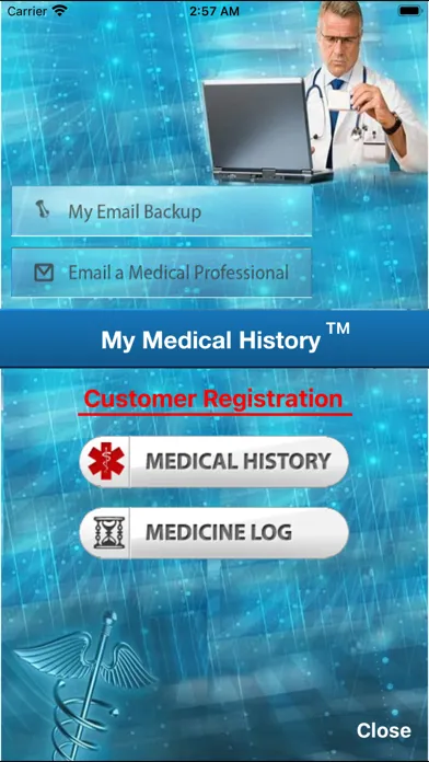 Tangkapan layar My Medical History