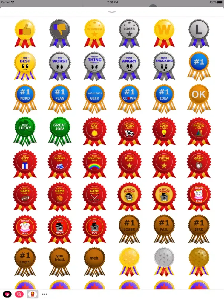 Tangkapan skrin Award-A-Friend iPad 