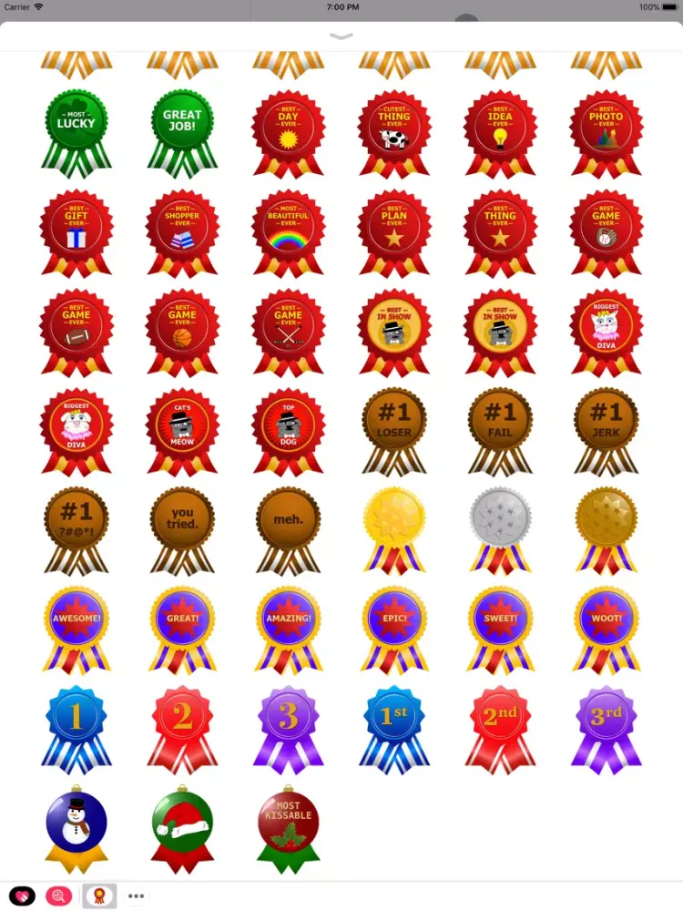 Tangkapan skrin Award-A-Friend iPad 