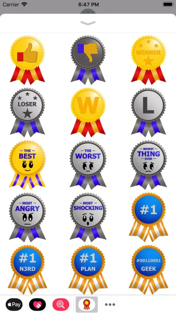 Tangkapan skrin Award-A-Friend