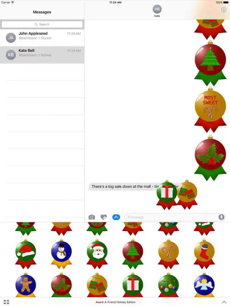 Award-A-Friend Holiday Edition iPad  স্ক্রিনশট