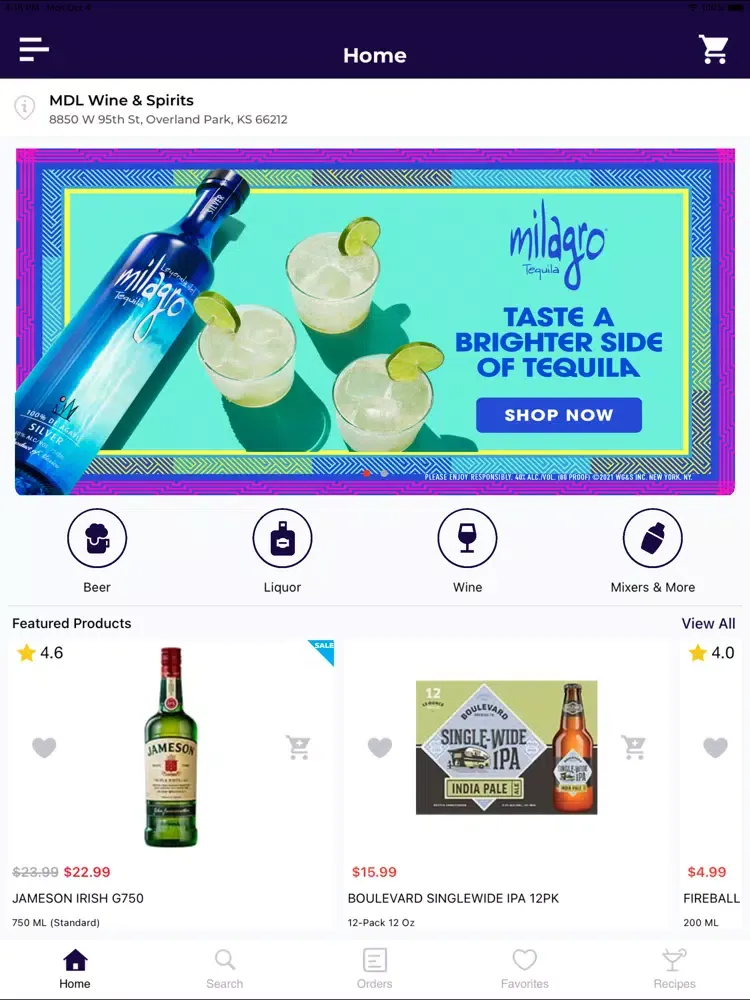 MDL Wine & Spirits iPad 應用截圖