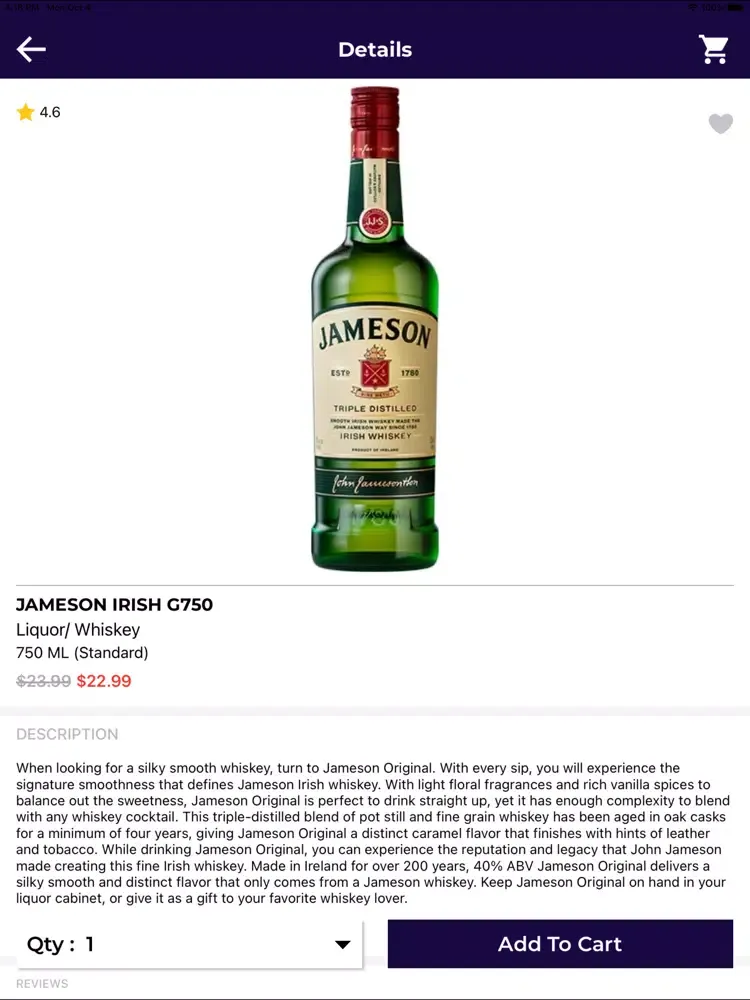 MDL Wine & Spirits iPad 應用截圖