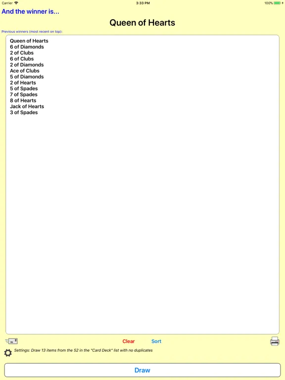 Ảnh chụp màn hình của Handy Randy iPad 