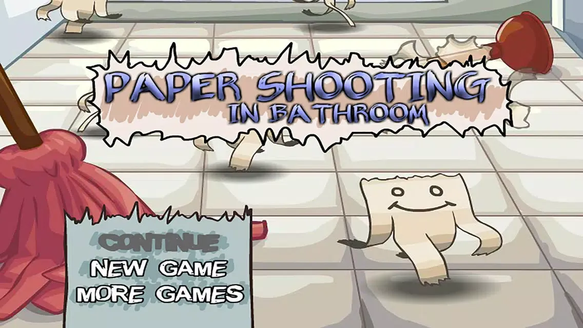 Paper Shooting in Bathroom スクリーンショット