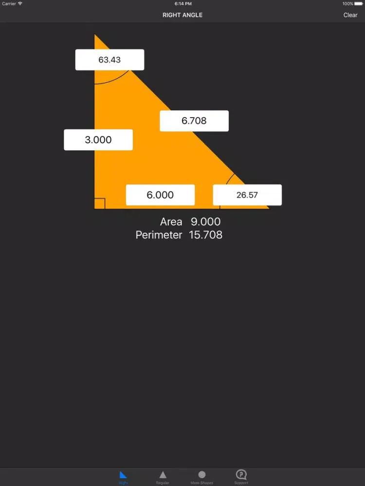 ภาพหน้าจอของ TriSolver - Triangle Solver iPad