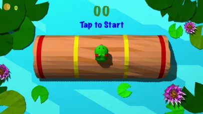 Ảnh chụp màn hình của Froggy Log - Endless Arcade Log Rolling Simulator and Lumberjack Game Stay Dry and Dont Fall In The Water!