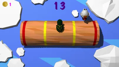 Ảnh chụp màn hình của Froggy Log - Endless Arcade Log Rolling Simulator and Lumberjack Game Stay Dry and Dont Fall In The Water!