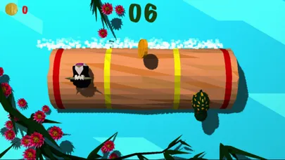 Ảnh chụp màn hình của Froggy Log - Endless Arcade Log Rolling Simulator and Lumberjack Game Stay Dry and Dont Fall In The Water!