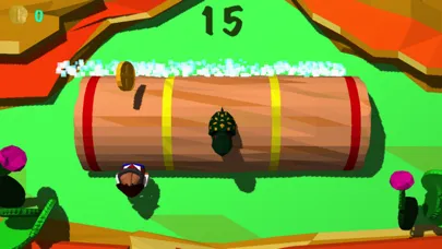Ảnh chụp màn hình của Froggy Log - Endless Arcade Log Rolling Simulator and Lumberjack Game Stay Dry and Dont Fall In The Water!