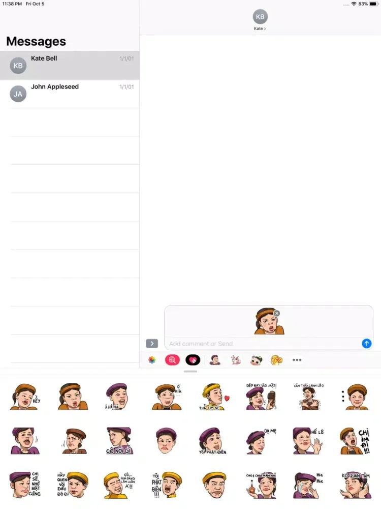 Tam Cam Sticker iPad  Screenshots