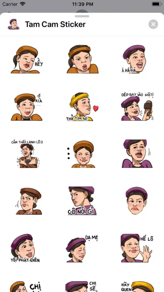 Tam Cam Sticker Screenshots