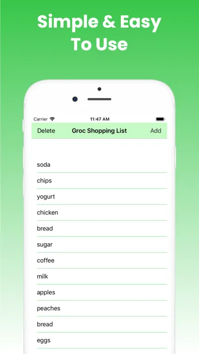 Tangkapan skrin EZ Grocery List IQ App