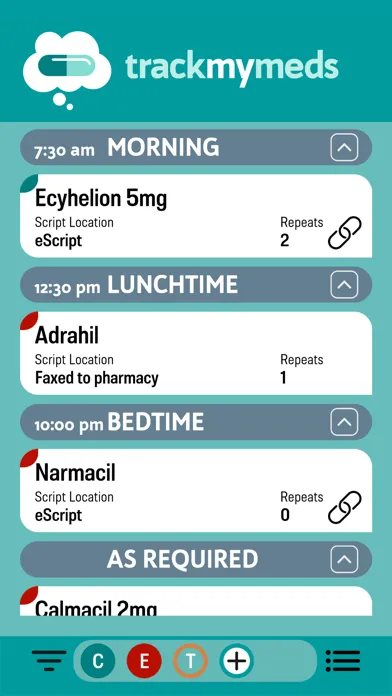 Track My Meds Screenshots