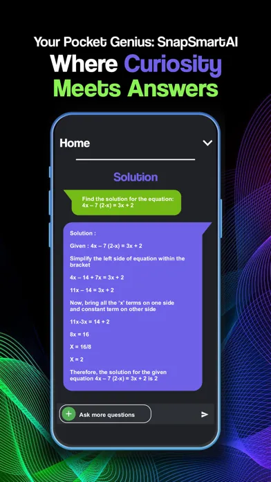 Capturas de tela do SnapSmartAI: Homework Helper