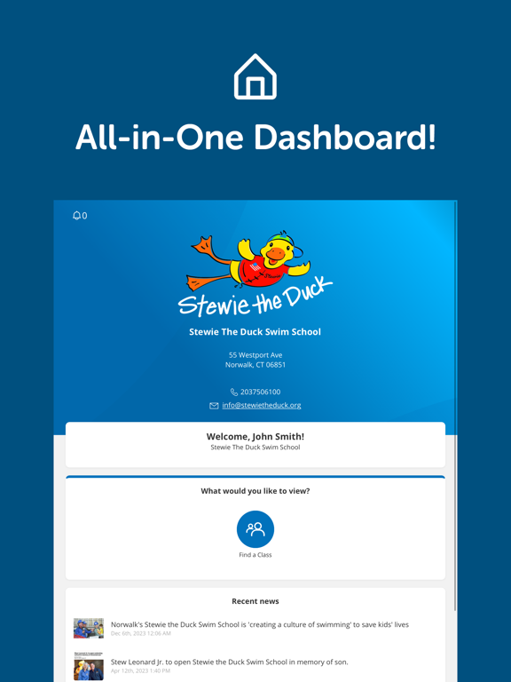 Stewie The Duck Swim School iPad  স্ক্রিনশট