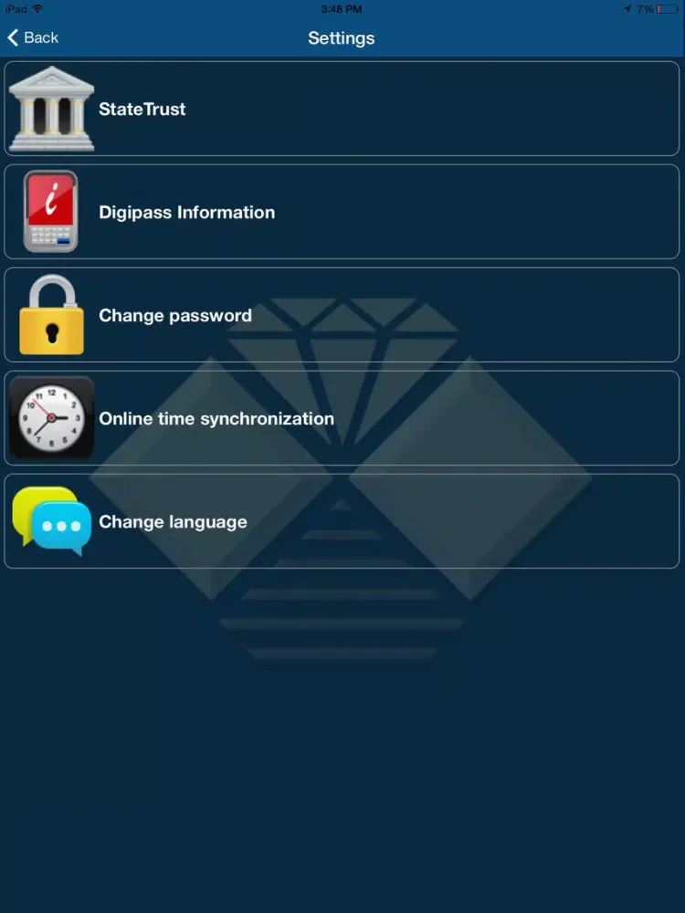 Zrzuty ekranu ST Digipass iPad 
