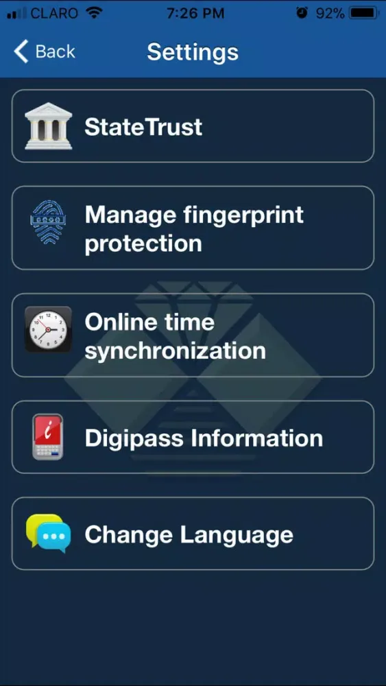 Zrzuty ekranu ST Digipass