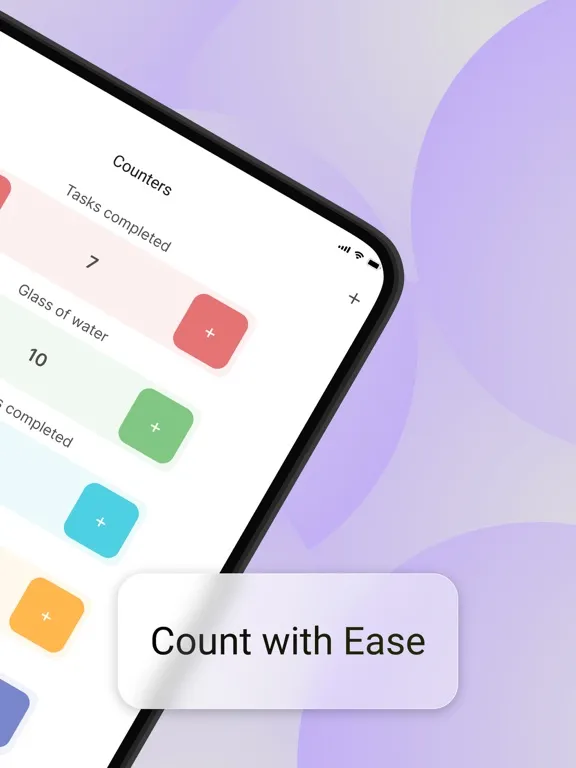 CountMe: click, count, track iPad  Screenshots