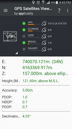 GPS Satellites Viewer Screenshots