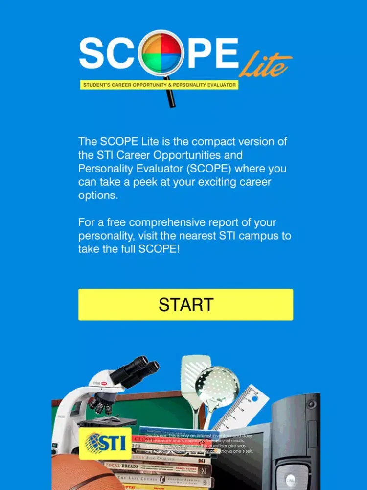 Tangkapan layar STI SCOPE Lite iPad 