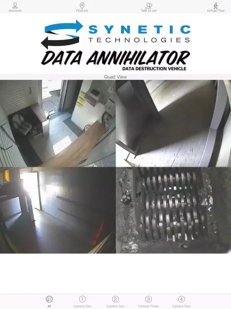 Ảnh chụp màn hình của Data Annihilator iPad 