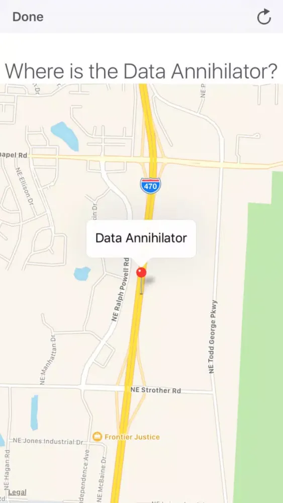 Ảnh chụp màn hình của Data Annihilator