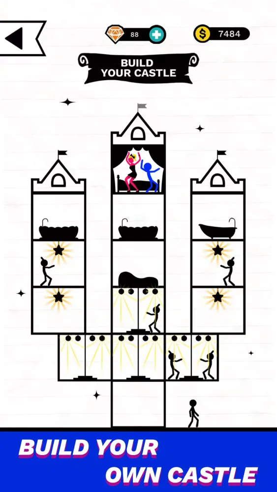 Stick Battle: Mighty Tower War سکرین شاٹس