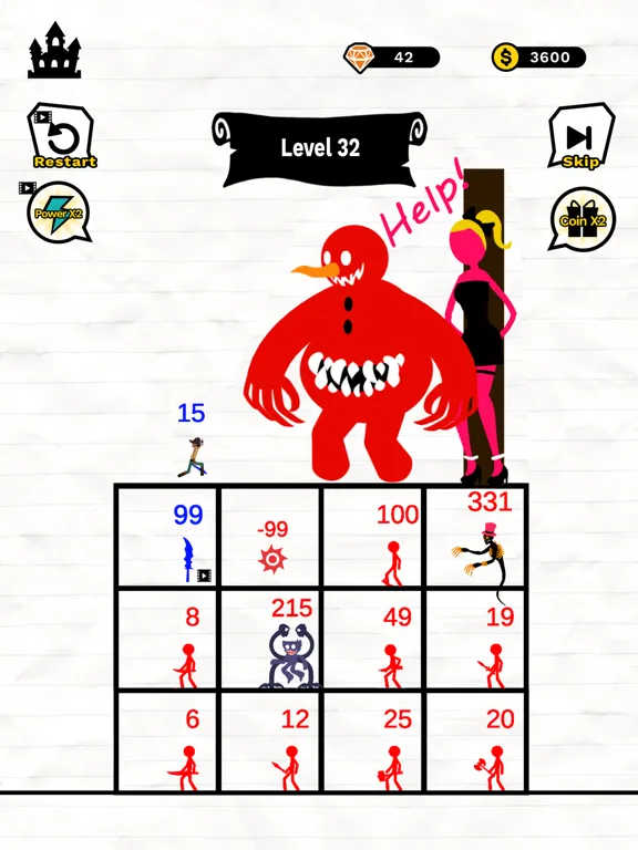 Stick Battle: Mighty Tower War iPad  Ekran Görüntüleri