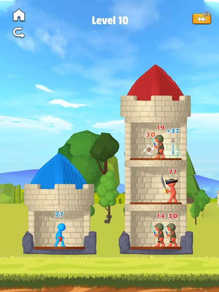 Capturas de tela do Stick Hero: Mighty Tower 3D iPad 
