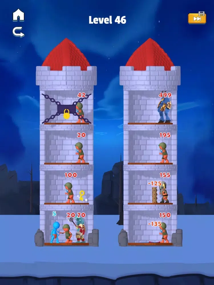 Capturas de tela do Stick Hero: Mighty Tower 3D iPad 