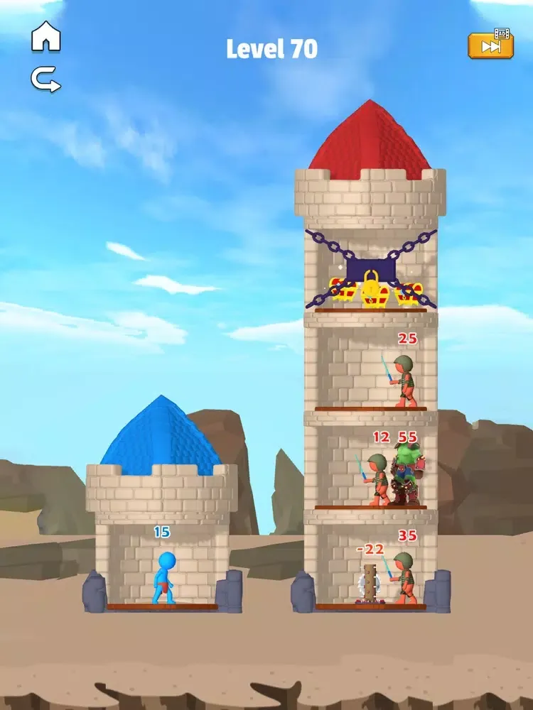Capturas de tela do Stick Hero: Mighty Tower 3D iPad 