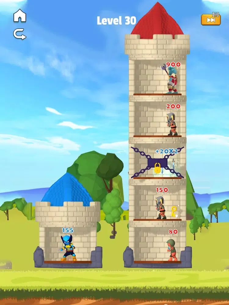 Capturas de tela do Stick Hero: Mighty Tower 3D iPad 