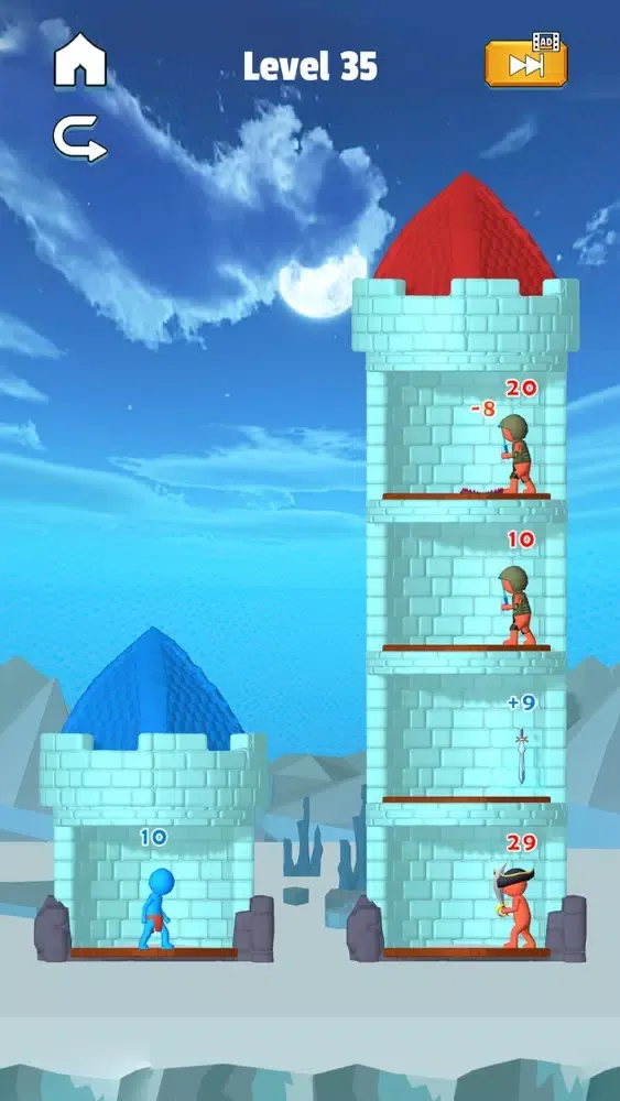 Capturas de tela do Stick Hero: Mighty Tower 3D