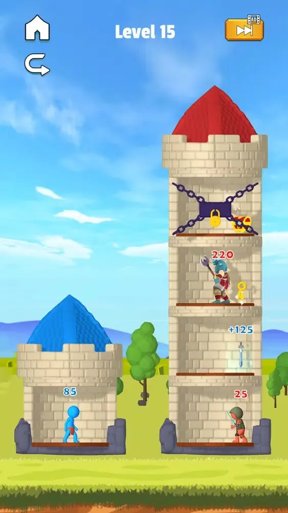 Capturas de tela do Stick Hero: Mighty Tower 3D