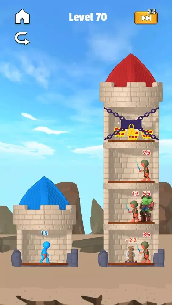 Capturas de tela do Stick Hero: Mighty Tower 3D