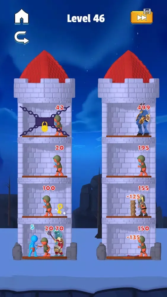 Capturas de tela do Stick Hero: Mighty Tower 3D