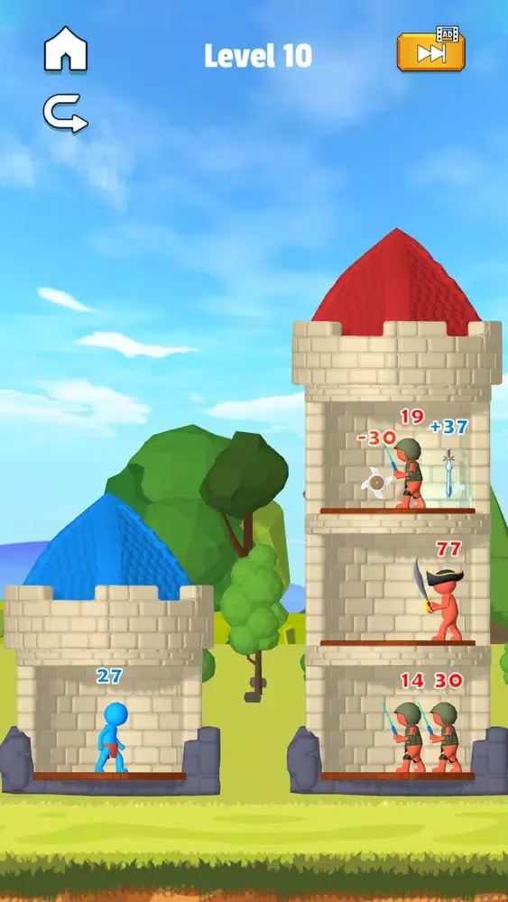 Capturas de tela do Stick Hero: Mighty Tower 3D