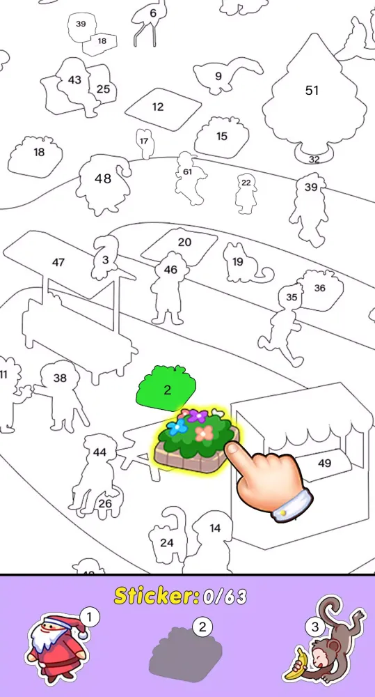 Sticker Coloring Puzzle Book Screenshots