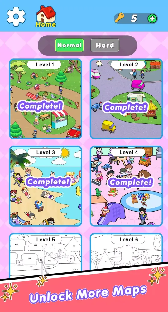 Sticker Coloring Puzzle Book Screenshots