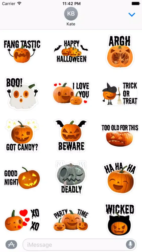 Crazy Pumpkin - Halloween Stickers for iMessage Screenshots
