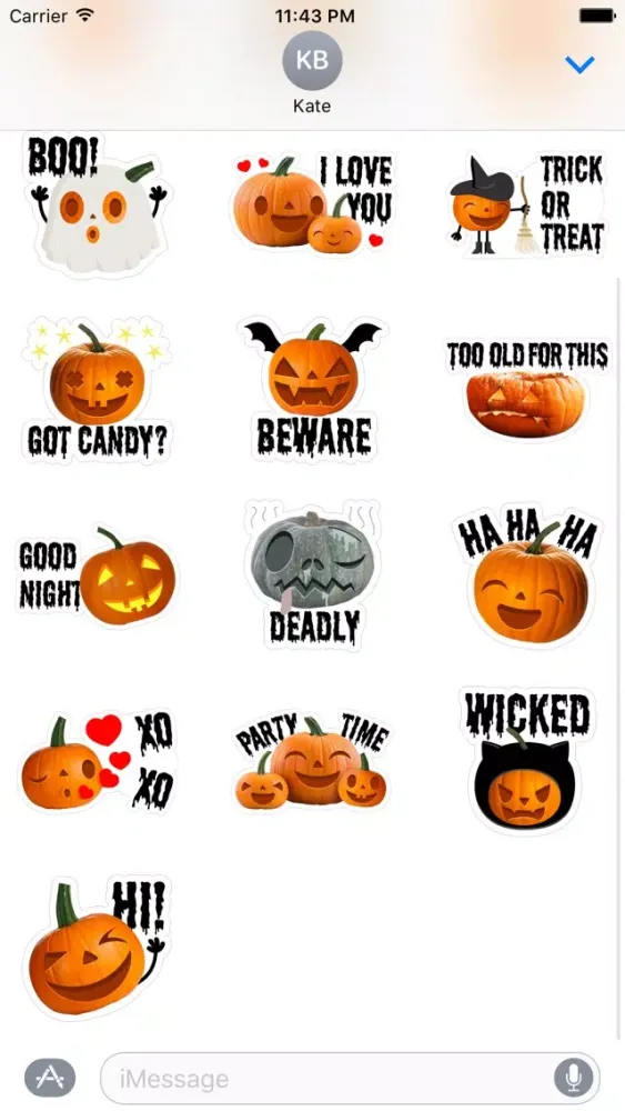 Crazy Pumpkin - Halloween Stickers for iMessage Screenshots