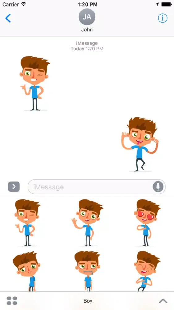 Boy Stikers应用截图